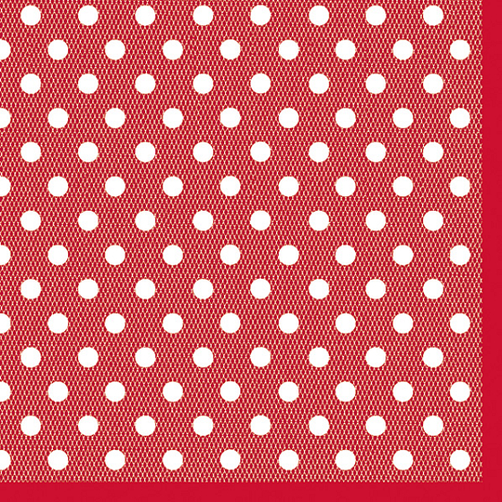Maki Papírové dezertní ubrousky červené 3 vrstvé 25 x 25 cm 20 kusů