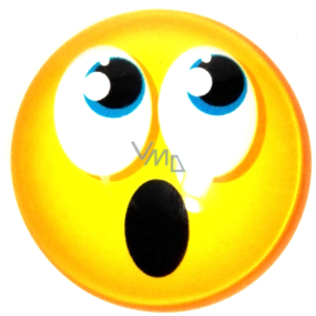 Nekupto Magnet Emoji Smajlík kolečko žluté 4 cm
