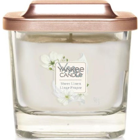 Yankee Candle Sheer Linen - Čisté prádlo sojová vonná svíčka Elevation malá sklo 1 knot 96 g