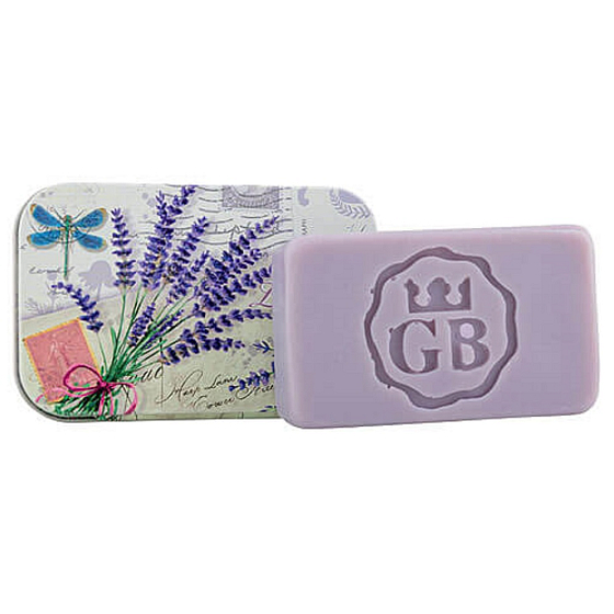 Bohemia Gifts Levandule ručně vyráběné toaletní mýdlo s glycerinem v plechové krabičce 80 g