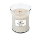 WoodWick Warm Wool - Hřejivá vlna vonná svíčka s dřevěným knotem a víčkem sklo střední 275 g