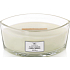 WoodWick Fig Leaf & Tuberose - Fíkový list a tuberóza vonná svíčka s dřevěným širokým knotem a víčkem loď 453 g
