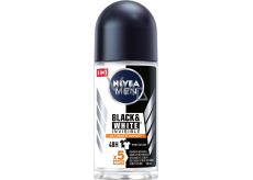 Nivea Men Black & White Invisible Ultimate Impact kuličkový antiperspirant deodorant roll-on 50 ml