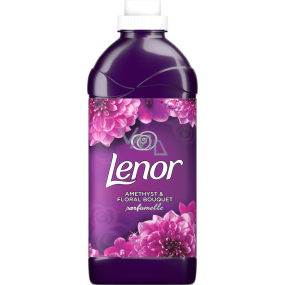 Lenor Amethyst & Floral Bouquet vůně pivoněk a planých růží avivážní prostředek 36 dávek 1080 ml