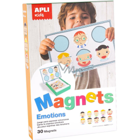 Apli Edukační hra s magnety - Vyjádření emocí 30 magnetů věk 3+