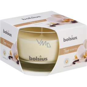 Bolsius True Scents Vanilla - Vanilka vonná svíčka ve skle 90 x 63 mm