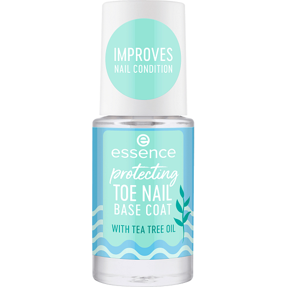 Essence Protecting Toe Nail Base Coat ochranná podkladová báze s Tea Tree olejem 8 ml