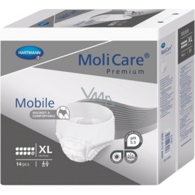 MoliCare Mobile XL X-Large natahovací kalhotky pro střední a těžký stupeň inkontinence 14 kusů