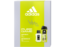 Adidas Pure Game toaletní voda 50 ml + sprchový gel 250 ml, dárková sada pro muže