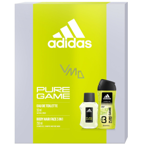 Adidas Pure Game toaletní voda 50 ml + sprchový gel 250 ml, dárková sada pro muže