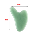 Chalcedon zelený Gua Sha redukuje vrásky, otoky, zlepšuje pružnost pokožky 5 x 8 cm, kámen lásky, radosti