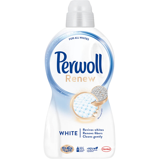 Perwoll Renew White prací gel na bílé a světlé prádlo 36 dávek 1,98 l