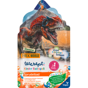 Tetesept Dinosaurus šumivá barevná sůl do koupele pro děti 40 g