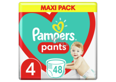 Pampers Pants Maxi pack velikost 4, 9 - 15 kg plenkové kalhotky 48 kusů