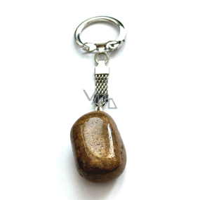 Bronzit Troml přívěsek klíčenka přírodní kámen, cca 10 cm, 1 kus, 