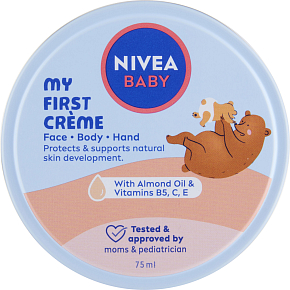 Nivea Baby krém na tvář, tělo a ruce 75, ml Nivea Baby krém na tvář, tělo a ruce 75, ml