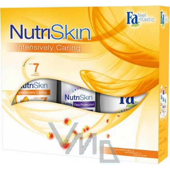 Fa NutriSkin Intensive Care sprchový gel 250 ml + deodorant sprej 150 ml + mýdlo 300 ml, kosmetická sada