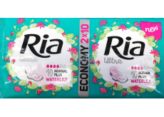 Ria Ultra Normal Plus Waterlily hygienické vložky 2 x 10 kusů