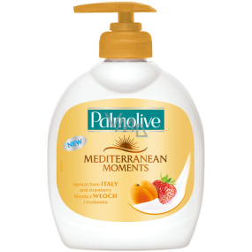 Palmolive Mediterranean Moments Apricot & Strawberry Italy tekuté mýdlo 300 ml