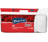 Big Soft Red toaletní papír bílý 200 útržků 3 vrstvý 10 kusů