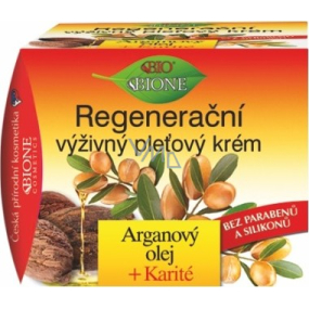 Bione Cosmetics Arganový olej & Karité regenerační výživný pleťový krém pro všechny typy pleti 51 ml