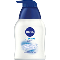 Nivea Creme Soft krémové tekuté mýdlo s dávkovačem, 250 ml