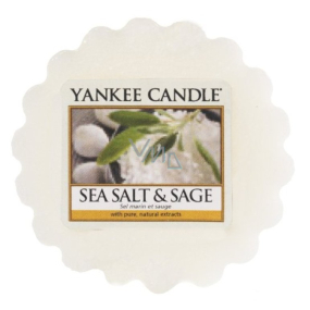 Yankee Candle Sea Salt & Sage - Mořská sůl a šalvěj vonný vosk do aromalampy 22 g