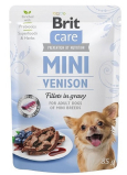 Brit Care Mini Venison Fillets In Gravy kompletní superprémiové krmivo pro dospělé psy mini plemen kapsička 85 g