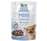 Brit Care Mini Venison Fillets In Gravy kompletní superprémiové krmivo pro dospělé psy mini plemen kapsička 85 g