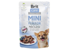 Brit Care Mini Venison Fillets In Gravy kompletní superprémiové krmivo pro dospělé psy mini plemen kapsička 85 g