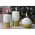 Lima Aroma linie svíčka zlatá válec 50 x 100 mm 1 kus