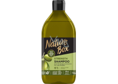Nature Box Olive Oil ochranný šampon proti lámavosti vlasů se 100% za studena lisovaným olivovým olejem, vhodné pro vegany 385 ml