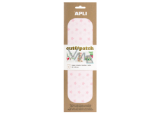 Apli Cut & Patch papír na ubrouskovou techniku Hvězdičky růžový pastel 30 x 50 cm 3 kusy