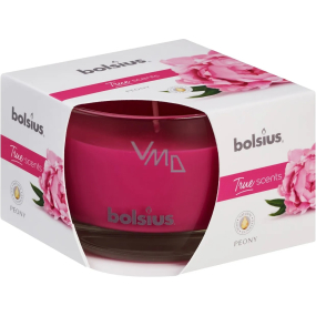 Bolsius True Scents Peony - Pivoňka vonná svíčka ve skle 90 x 63 mm