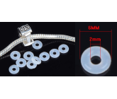 Silikonová vložka do stopperů - Pryžová silikonová zarážka, brzda 2 x 6 mm,10 kusů