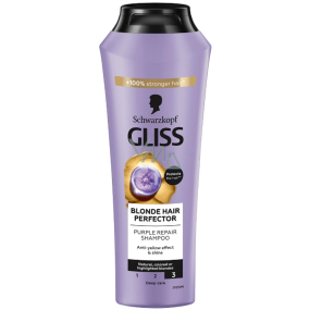 Gliss Kur Blonde Perfector šampon na přírodní barvené nebo zesvětlené blond vlasy 250 ml