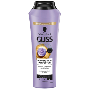 Gliss Kur Blonde Perfector šampon na přírodní barvené nebo zesvětlené blond vlasy 250 ml