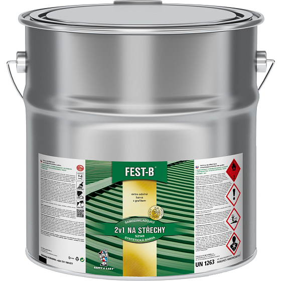 FEST-B S2141, antikorozní nátěr na železo, 0111 šedý, 12 kg