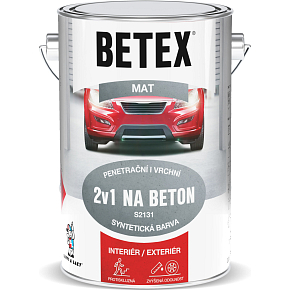 Betex S2131 2v1 základní i vrchní barva na beton 0110 šedá, 5 kg