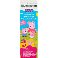 Vademecum Peppa Pig Red Fruit dětská zubní pasta 0–6 let, 50 ml