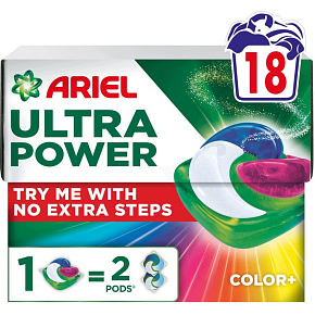 Ariel prací kapsle Ultra Power Color 18ks Ariel prací kapsle Ultra Power Color 18ks