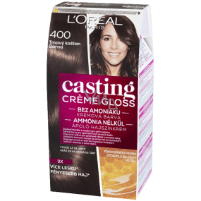 Loreal Paris Casting Creme Gloss barva na vlasy 400 tmavý kaštan