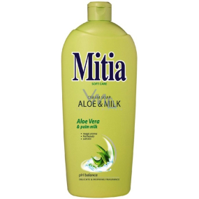 Mitia Aloe & Milk tekuté mýdlo náhradní náplň 1 l