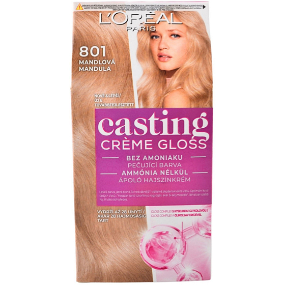 Loreal Paris Casting Creme Gloss barva na vlasy 801 mandlová