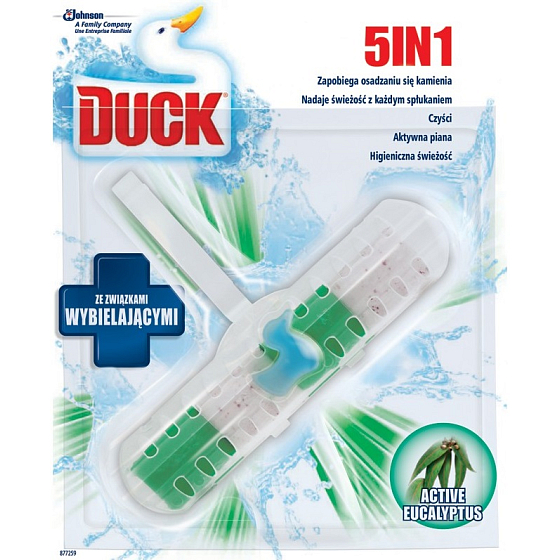 Duck 5v1 Active Eucalyptus Wc závěsný čistič s vůní 41 g