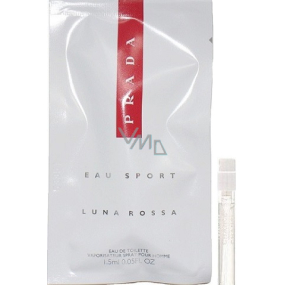 Prada Luna Rossa Eau Sport toaletní voda pro muže 1,5 ml s rozprašovačem, vialka