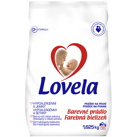 Lovela Barevné prádlo Hypoalergenní prací prášek 13 dávek 1,6 25 kg
