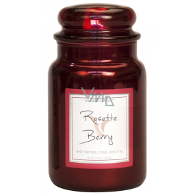 Village Candle Růže a červené ovoce - Rosette Berry vonná svíčka ve skle 2 knoty 602 g
