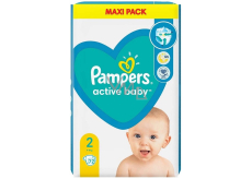 Pampers Maxi Pack 2 4-8 kg plenkové kalhotky 72 kusů