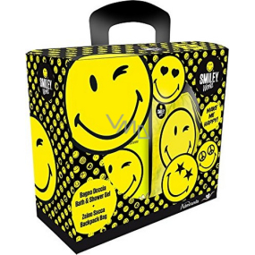 Smiley World Yellow koupelový sprchový gel 300 ml +pytlík dárková sada pro děti